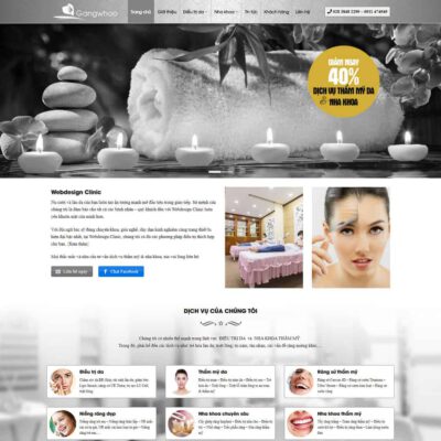 Thiết kế web nha khoa, thẩm mỹ viện