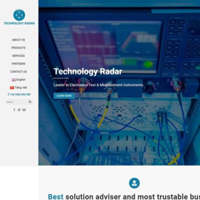 Thiết kế web công ty bán thiết bị điện tử