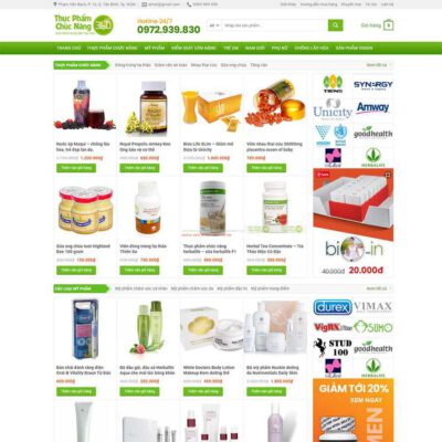 Thiết kế web thực phẩm chức năng 14