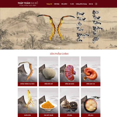 Thiết kế web thực phẩm chức năng 07