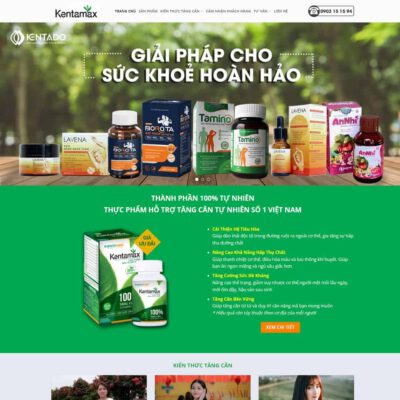 Thiết kế web thực phẩm chức năng 08