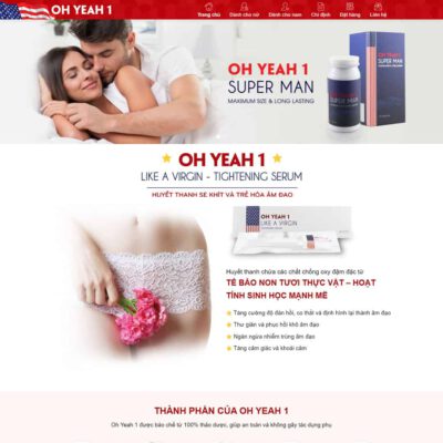 Thiết kế web Landing thực phẩm chức năng 04