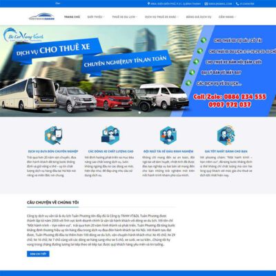 Thiết kế web dịch vụ thuê xe 03