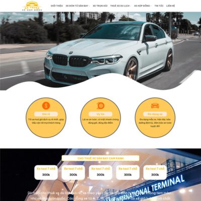 Thiết kế web dịch vụ thuê xe 06