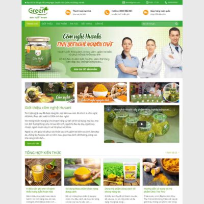 Thiết kế web bán sản phẩm tinh bột nghệ