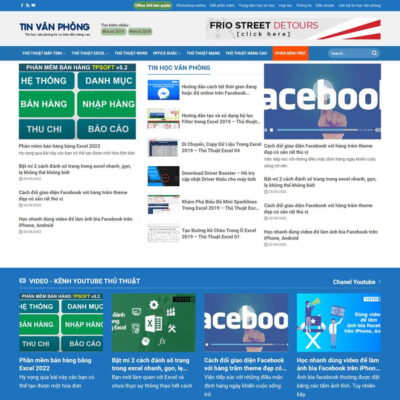 Thiết kế web chia sẻ thủ thuật, phần mềm