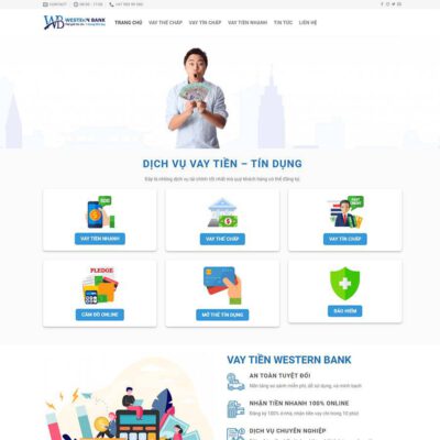 Thiết kế web dịch vụ vay tiền 02