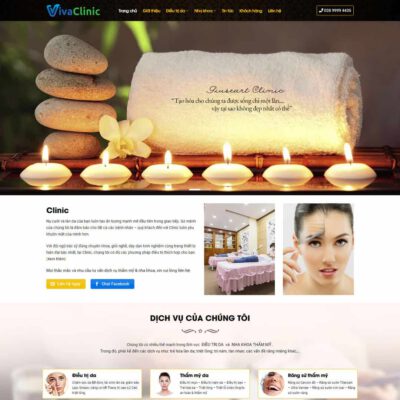 Thiết kế web nha khoa, thẩm mỹ viện 02