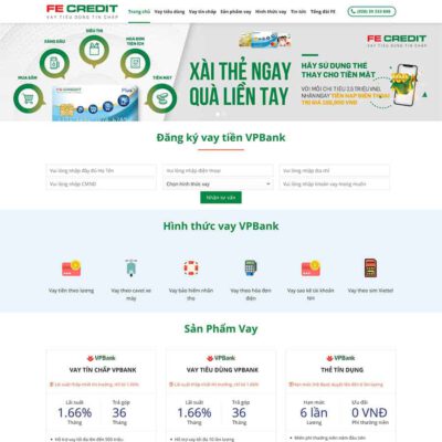 Thiết kế web vay vốn, tài chính 02