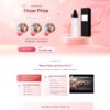 Thiết kế web Landing page xịt makeup