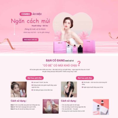 Thiết kế web Landing page nước xịt thơm
