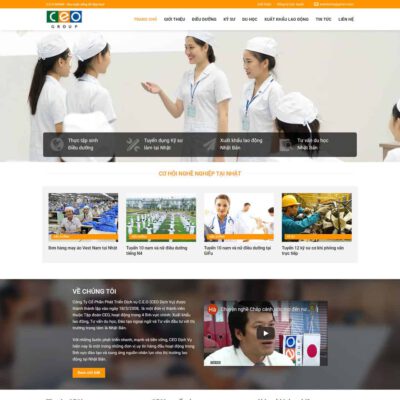 Thiết kế web công ty xuất khẩu lao động 03