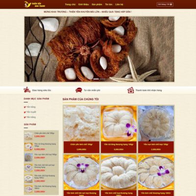 Thiết kế web bán yến sào