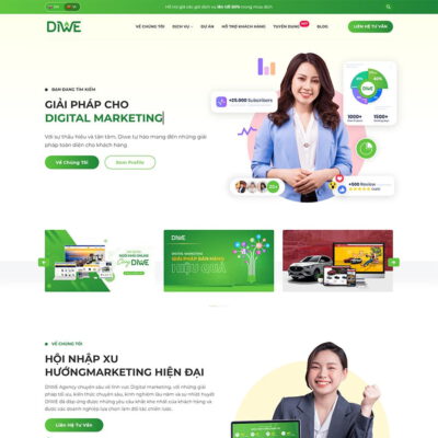 Thiết kế web công ty Agency, Marketing Online 03