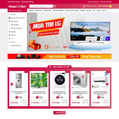 Thiết kế web điện máy 08