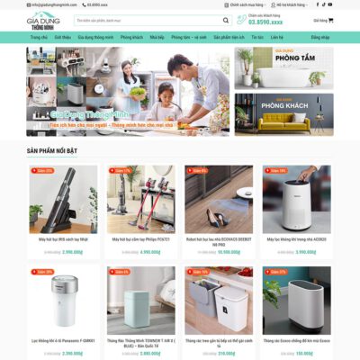 Thiết kế web bán đồ gia dụng thông minh