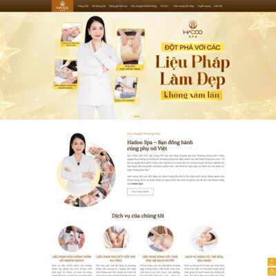 Thiết kế web Spa, làm đẹp 10