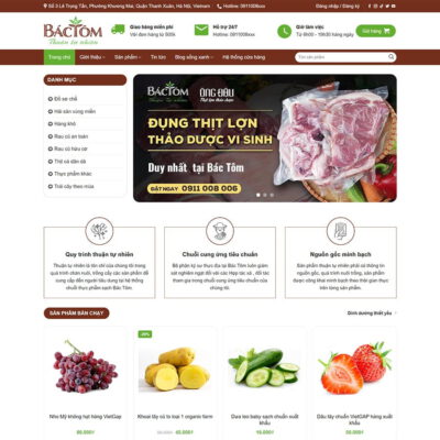 Thiết kế web bán tạp hóa 02