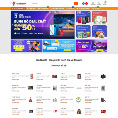 Thiết kế web web so sánh, tiếp thị liên kết