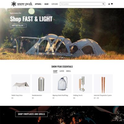 Thiết kế web bán lều du lịch, đồ phượt camping
