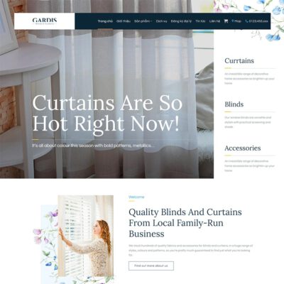 Thiết kế web bán rèm cửa 02