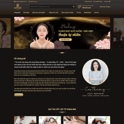 Thiết kế web Spa, làm đẹp 12