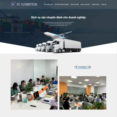 Thiết kế web công ty vận chuyển 03