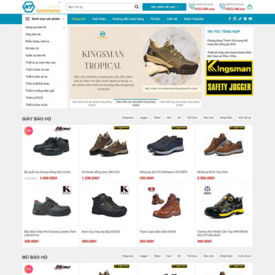 Thiết kế web bán đồ bảo hộ lao động 03
