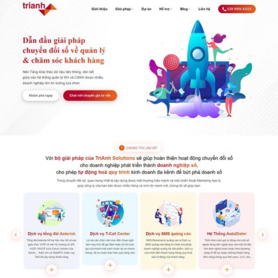 Thiết kế web dịch vụ chuyển đổi số doanh nghiệp