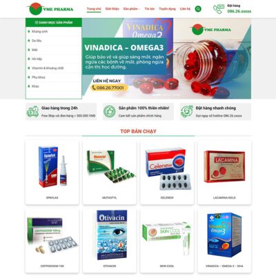 Thiết kế web dược phẩm 09