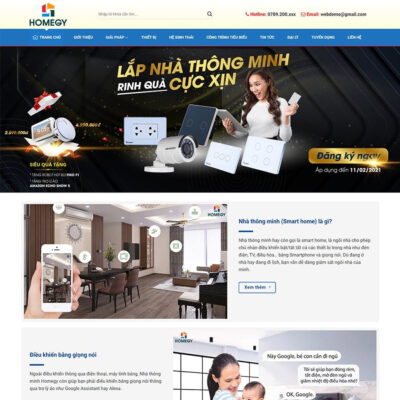 Thiết kế web nhà thông minh, smarthome 02