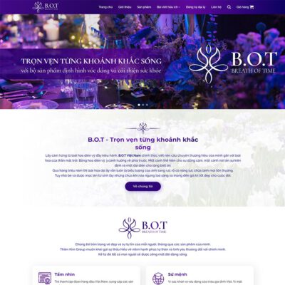 Thiết kế web thực phẩm chức năng 24