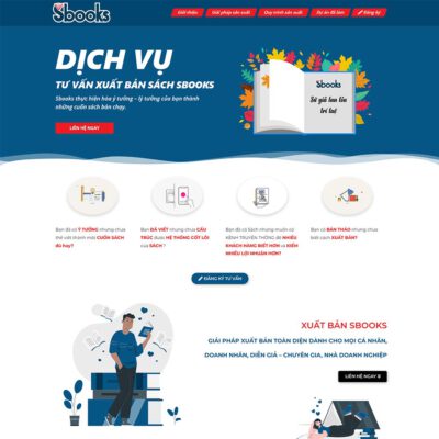 Thiết kế web dịch vụ xuất bản sách