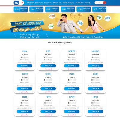 Thiết kế web bán gói cước điện thoại