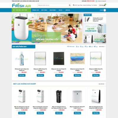 Thiết kế web bán máy lọc không khí 04