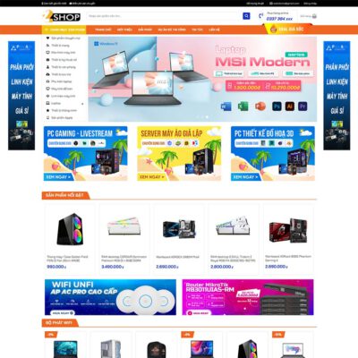 Thiết kế web bán máy tính 06