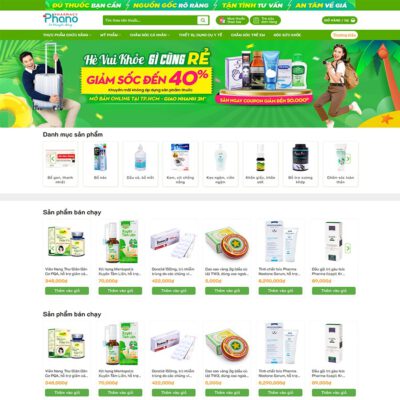 Thiết kế web nhà thuốc 04