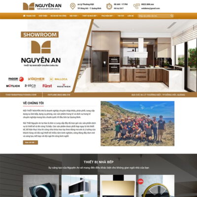 Thiết kế web thiết bị nhà bếp