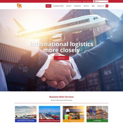 Thiết kế web công ty vận chuyển 04
