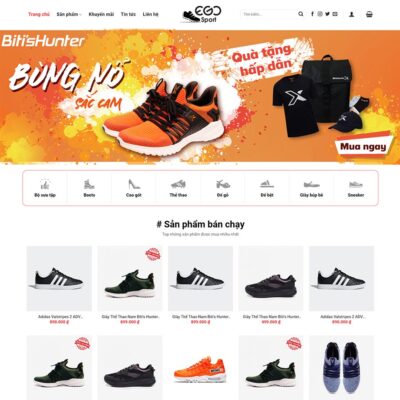 Thiết kế web bán giày thể thao