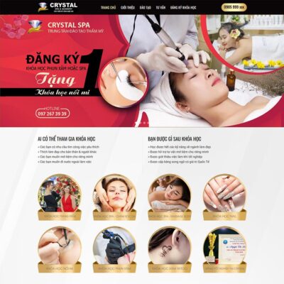 Thiết kế web Spa, làm đẹp 14