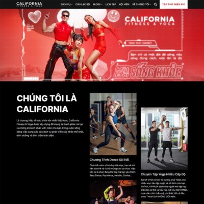 Thiết kế web trung tâm thể hình – phòng tập gym 04