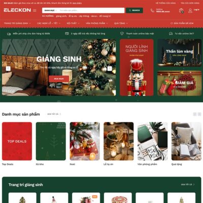 Thiết kế web bán đồ trang trí, quà tặng