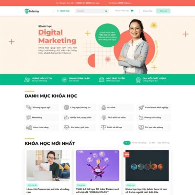 Thiết kế web bán khóa học 03