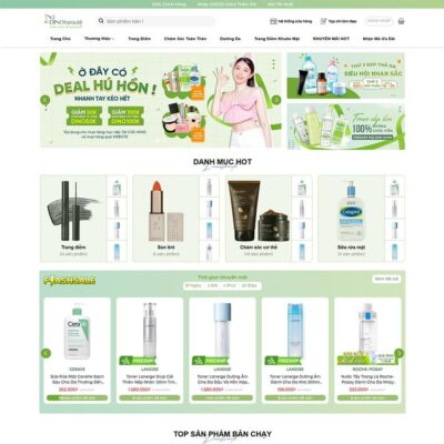 Thiết kế web mỹ phẩm 24