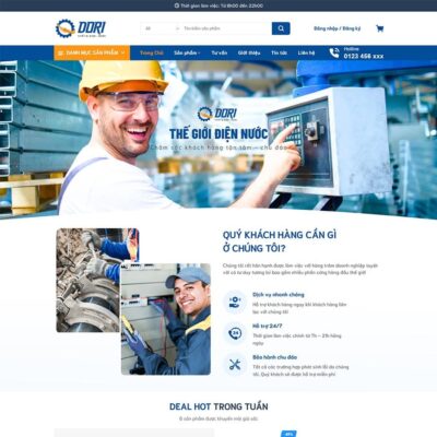Thiết kế web thiết bị điện nước