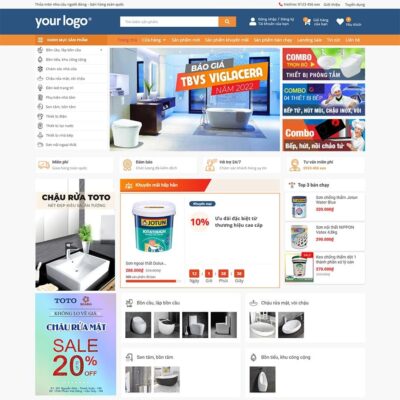 Thiết kế web Elementor bán thiết bị vệ sinh