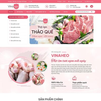 Thiết kế web thực phẩm sạch 30