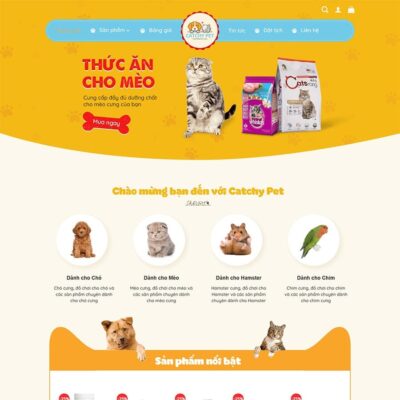 Thiết kế web bán đồ chơi, thực phẩm thú cưng 03