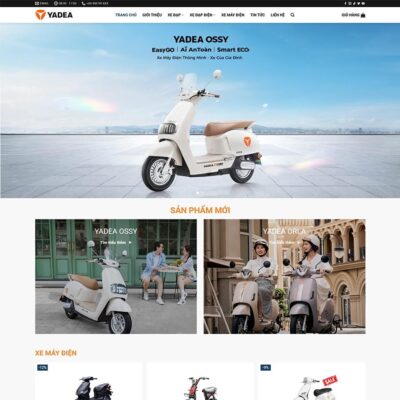 Thiết kế web bán xe máy điện